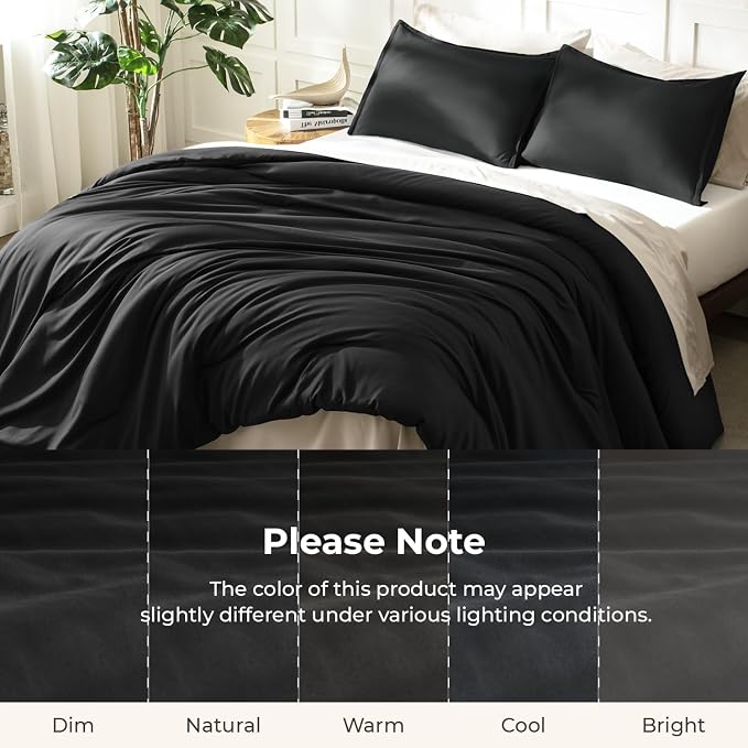 Litanika Twin XL Comforter Set Black, 2 Pieces Extra Long Dorm Bedding Sets - Image 8