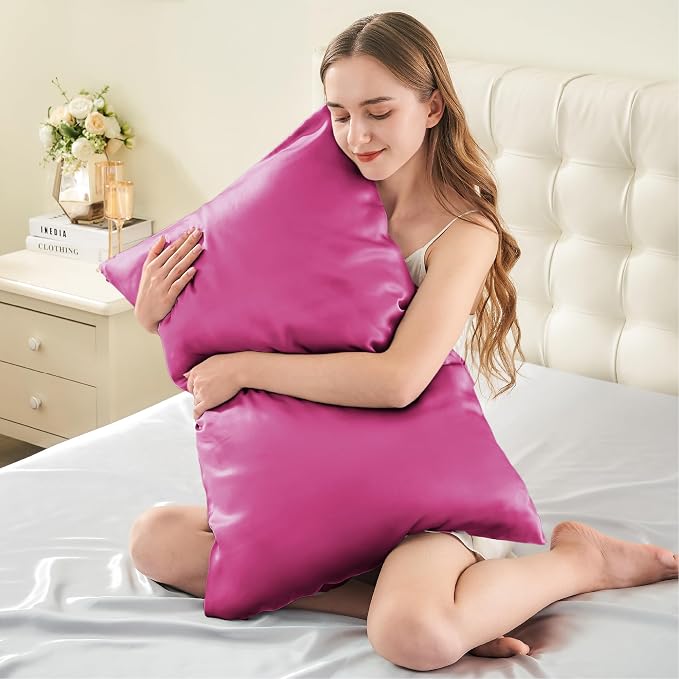 INFIIXSO Mulberry Silk Pillow Cases King Size Set of 2, Silk Pillowcase - Image 3