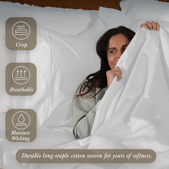 Threadmill Luxury 100% Cotton Queen Bed-Sheets - Image 3