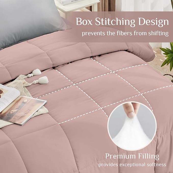 JOLLYVOGUE California King Comforter Set, Ultra-Soft Bed in a Bag Cal King Size - Image 3