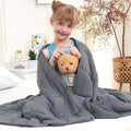 Weighted Blanket Kids 3lbs, Cooling Heavy Throw Blanket by BETU