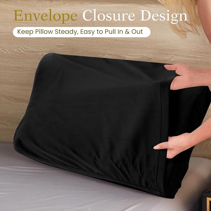 Cooling Contour Pillowcase- Rayon Derived from Bamboo Pillow Case Cover - Image 5