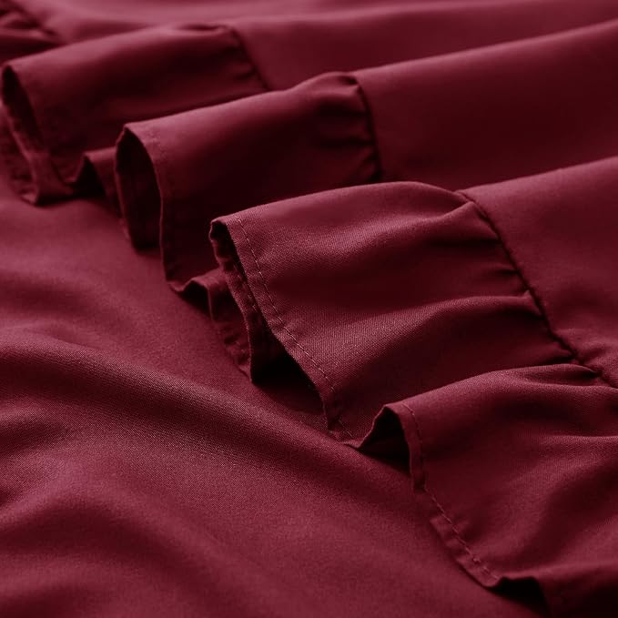 KKJIAF Ruffle Pillow Cases King Size Set of 2, Ruffled Pillow Covers - Image 6