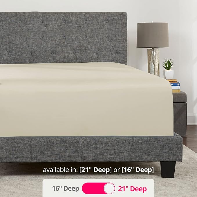 Twin XL Deep Pocket Fitted Sheet – 17” - Image 3