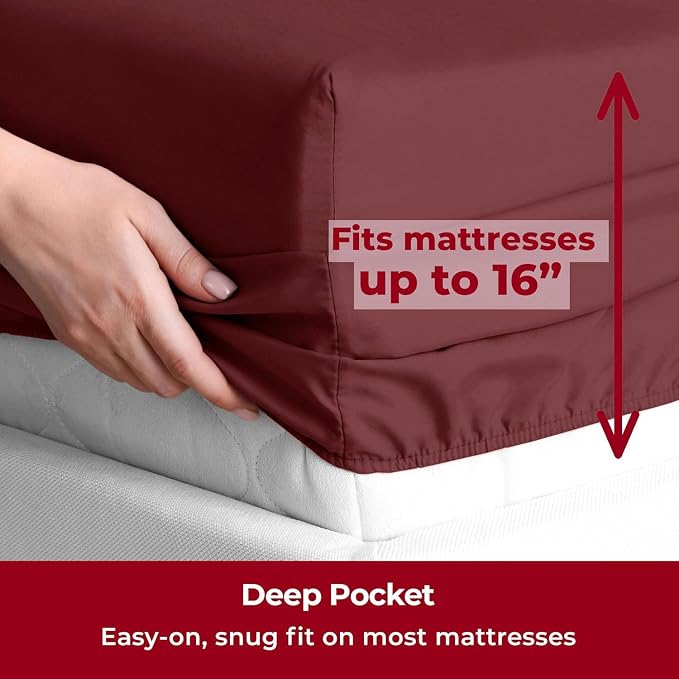 Mellanni Split King Sheets Set - Image 5