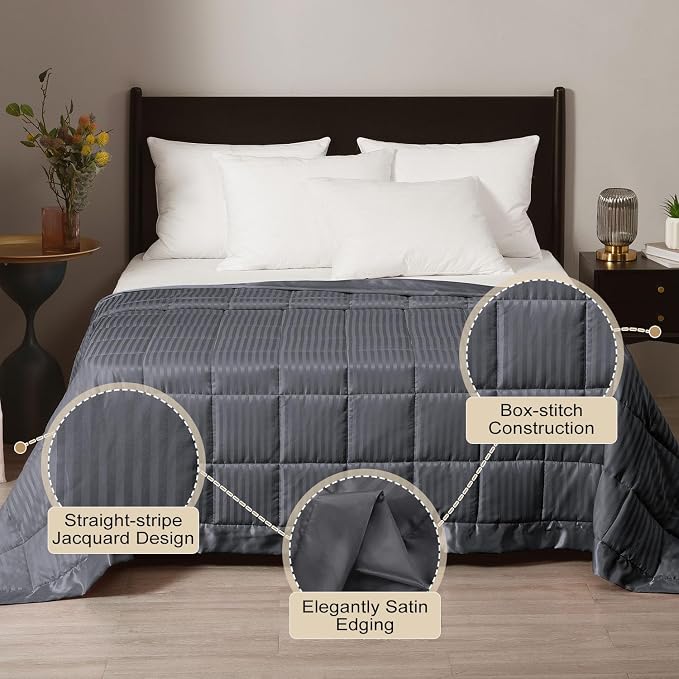 downluxe Weighted Blanket King Size, 18 lb Weighted Blanket - Image 2