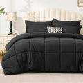 Love's cabin Full Comforter Set Ash Black, 7 Pieces Full Bed in a Bag, All by Lovescabin