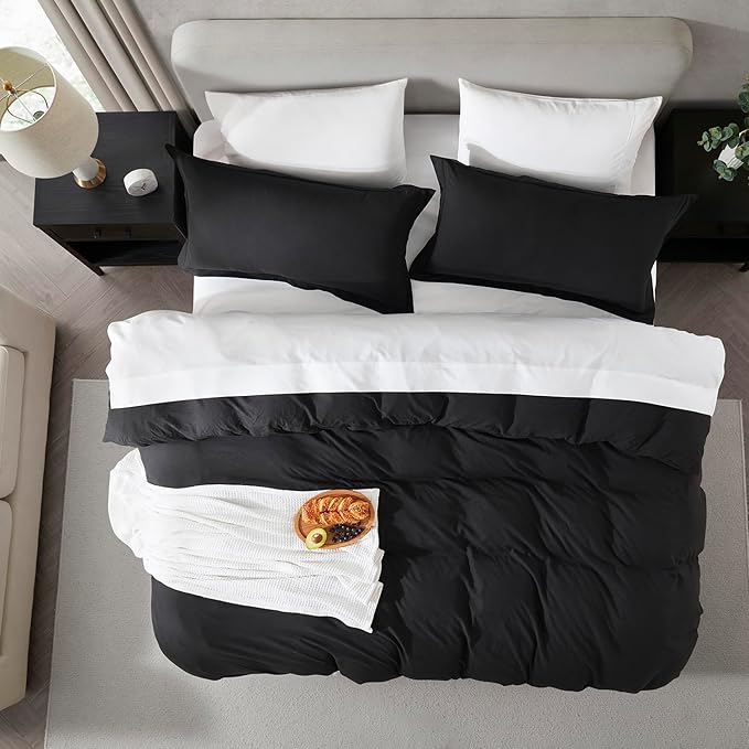 Nestl Black Duvet Cover King Size - Image 5