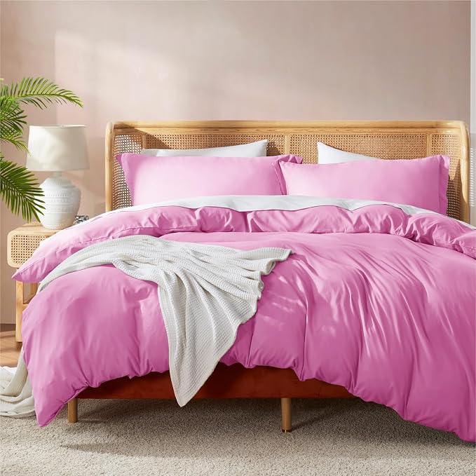 Nestl Light Pink Duvet Cover King Size by Nestl