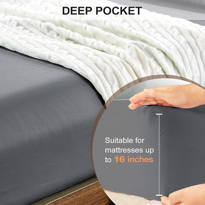 FreshCulture King Fitted Sheet Only 2 Pack - Image 4