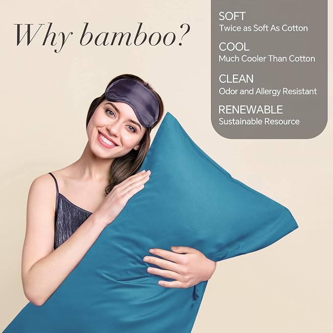 BEDELITE Body Pillow Case Cover, Rayon Made from Bamboo, Cooling Body Pillow - Image 2