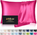 Silk Pillowcase for Hair and Skin, Mulberry Silk Pillow Cases Standard Size by HOME