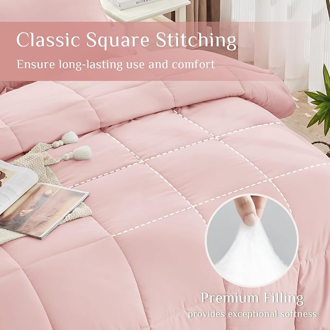 JOLLYVOGUE Twin XL Comforter Set, Ultra-Soft Bed in a Bag Twin XL Size 5 Pieces - Image 3