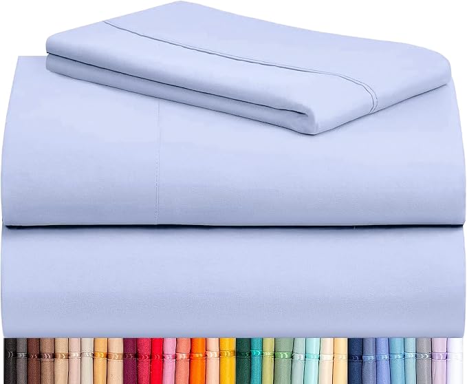 LuxClub 3 PC Twin XL Sheet Set, Deep Pockets Wrinkle Free Cooling Bed Sheets by LuxClub