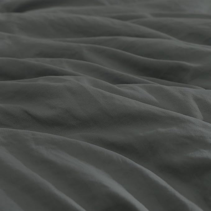 WRENSONGE Twin Comforter Set- 5 Pieces Grey Bed in a Bag, All Season Twin XL - Image 4