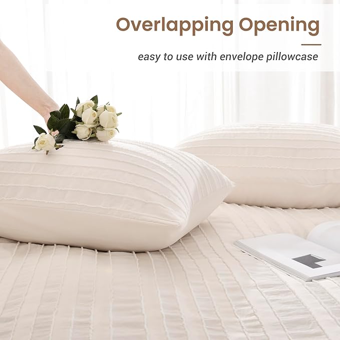 NEXHOME PRO Duvet Cover Queen, Soft and Lightweight 100% Washed Microfiber - Image 5
