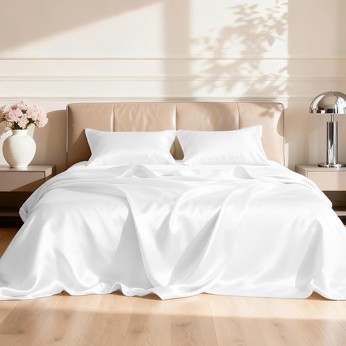 Love's cabin Satin Queen Sheets Set by Lovescabin