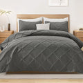 Exclusivo Mezcla Oversized King Quilt Set- Grey Cal King Quilts Bedding Set by ExclusivoMezcla