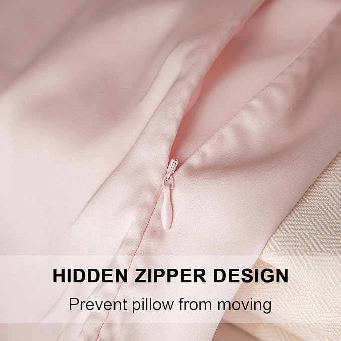 Mulberry Silk Pillowcase for Hair and Skin, Queen Size Cooling Silk Pillow Case - Image 2