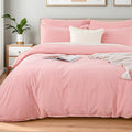 NEXHOME PRO Duvet Cover Queen 100% Washed Cotton, Organic Natural Linen Like by NEXHOMEPRO