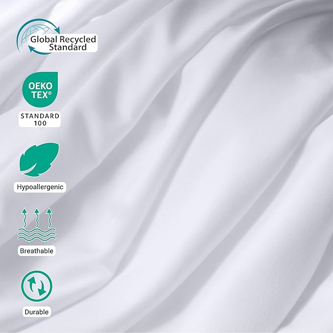 ZPECC White Bulk Flat Sheets Only Queen Size 24 Pack, Easy Sort Top Bed Sheet - Image 4
