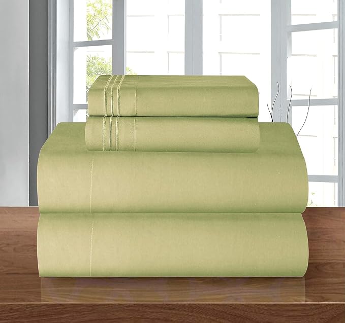 Elegant Comfort Luxury 1500 Premium Hotel Quality Microfiber 4-Piece Sheet Set - Image 2