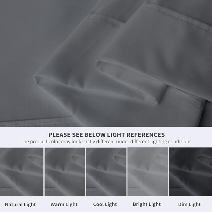 Maple&Stone King Flat Sheet 6 Pack, Premium Soft & Breathable, Brushed - Image 4
