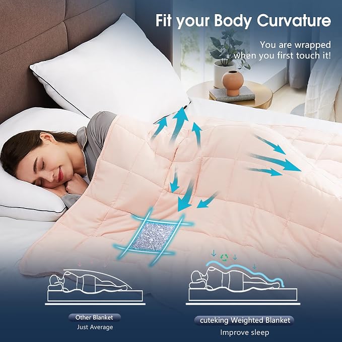 CuteKing Weighted Blanket for Adults Heavy Blanket for 240-260lbs, Weighted - Image 5