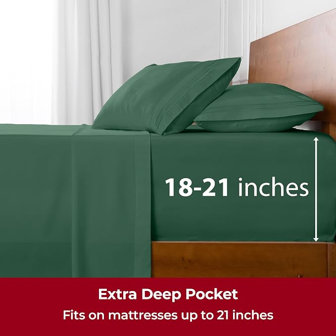Mellanni Extra Deep California King Sheets - Image 6