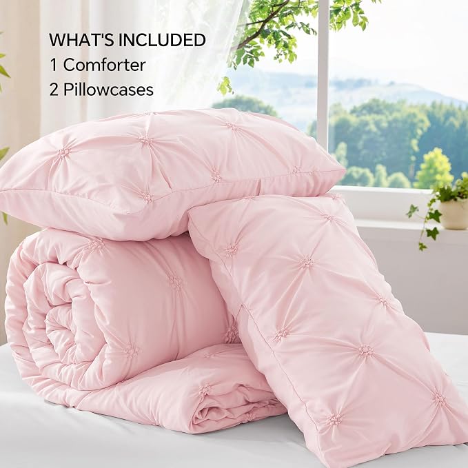 BEDELITE Baby Pink Comforter Set Full - Image 7