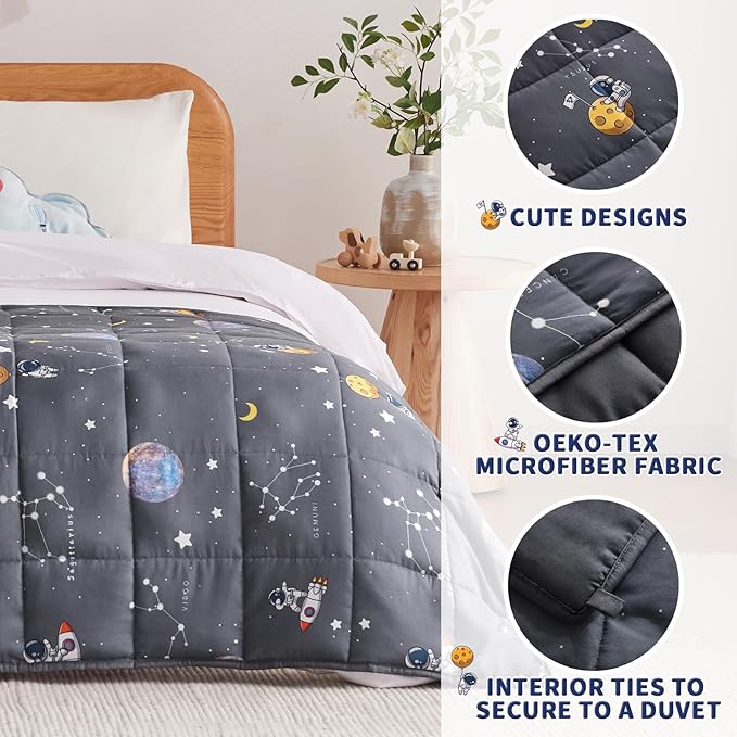 anfie Weighted Blanket Kids, Weighted Blanket Cooling Blanket - Image 3