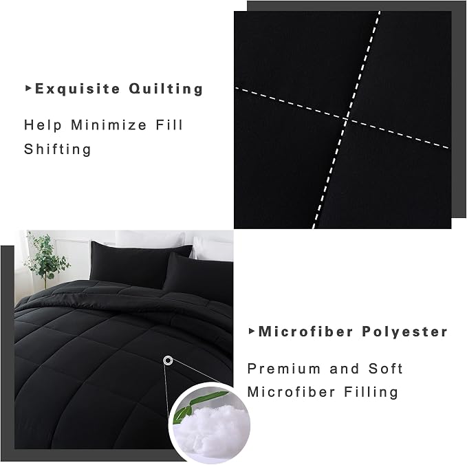 DOWNCOOL Twin Comforter Set -All Season Bedding Comforters Sets - Image 4