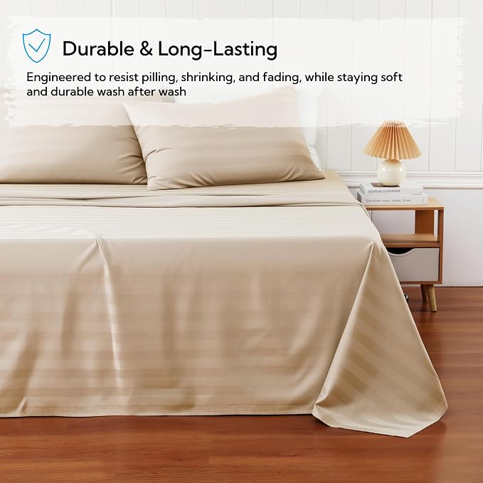 Cotton Flat Sheets Only, 600 TC 100% Cotton Flat Sheet Top Sheet Only, TwinXL - Image 5