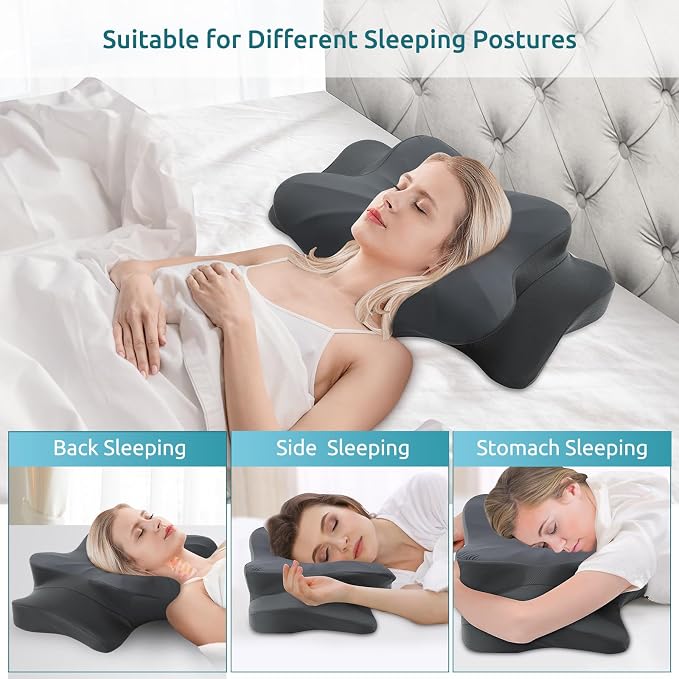 DONAMA Cervical Pillow for Neck and Shoulder Pain Relief, Cooling Contour - Image 4
