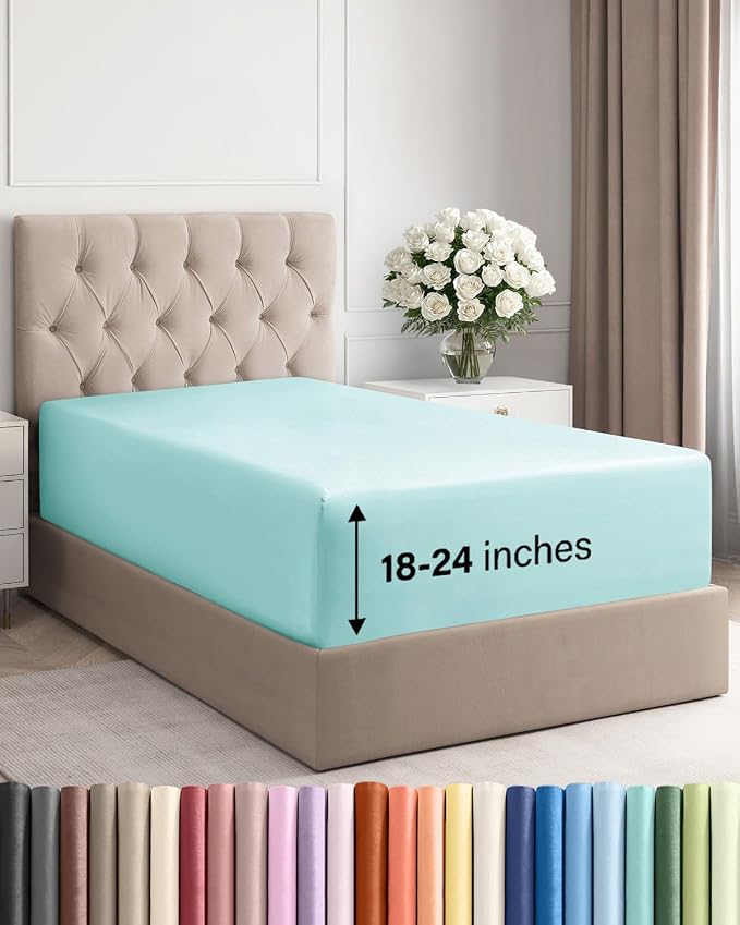 Extra Deep Twin Fitted Sheet by CGKUnlimited