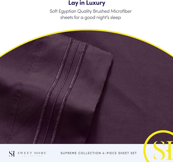 Twin XL Sheets - Breathable Luxury Sheets - 1800 Supreme Collection Extra Soft - Image 6