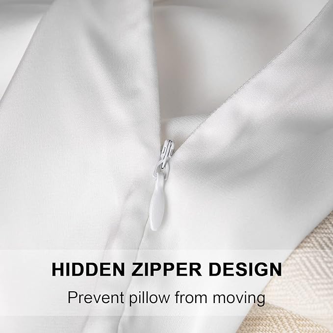 2 Pcs Mulberry Silk Pillowcase for Hair and Skin, Cooling Silk Pillow Case - Image 2
