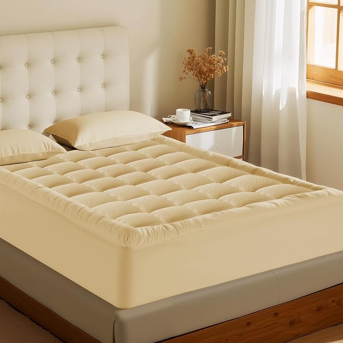 MATBEBY California King Quilted Fitted Mattress Pad - Image 8