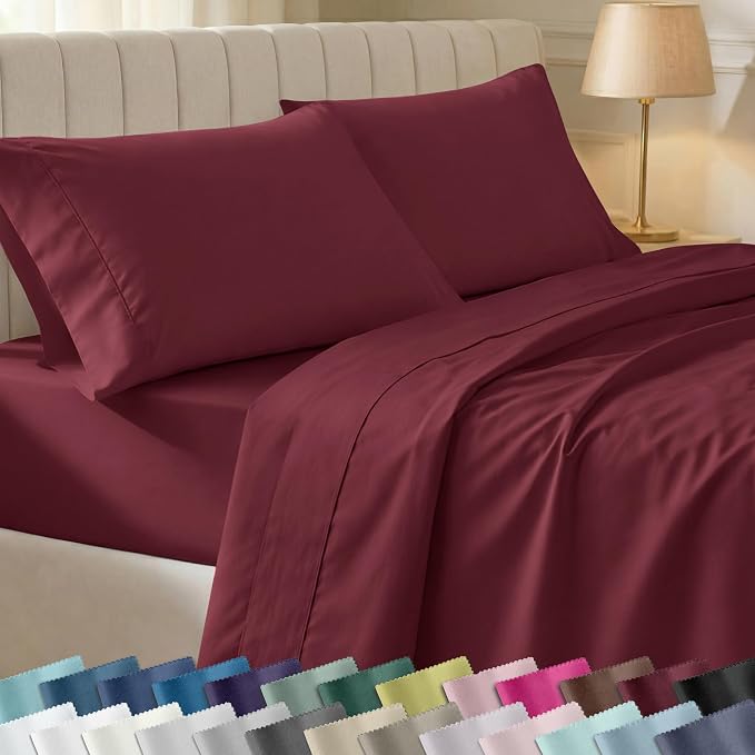 California Design Den Soft 100% Cotton Twin XL Bed Sheets Set, 400 Thread Count by CaliforniaDesignDen