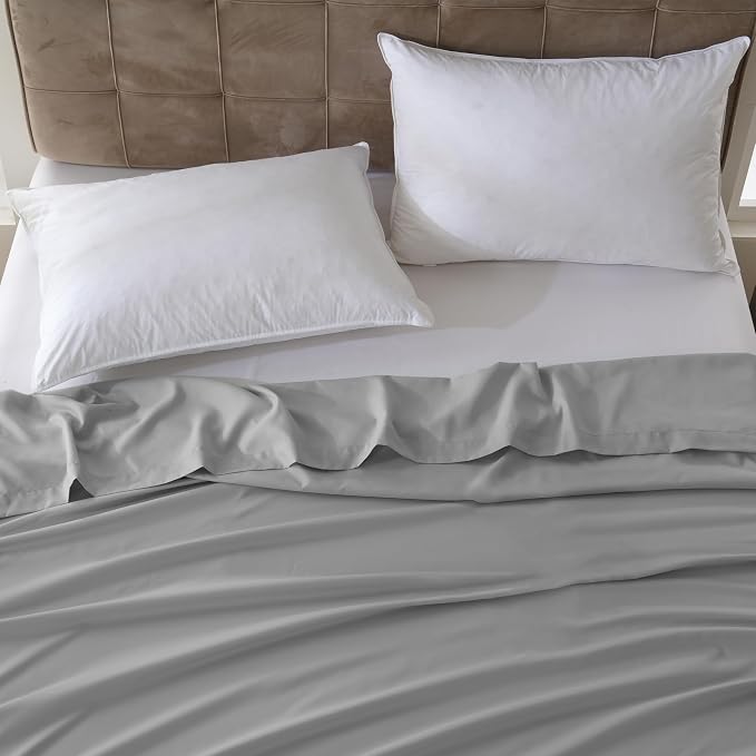 ZPECC Twin Flat Sheet Only 1 Pack, Durable Light Gray Top Bed Sheets - Image 7