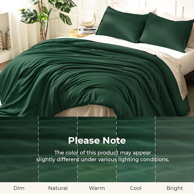 Litanika Comforters Emerald Green Oversized Queen Size, 3 Pieces Lightweight - Image 8