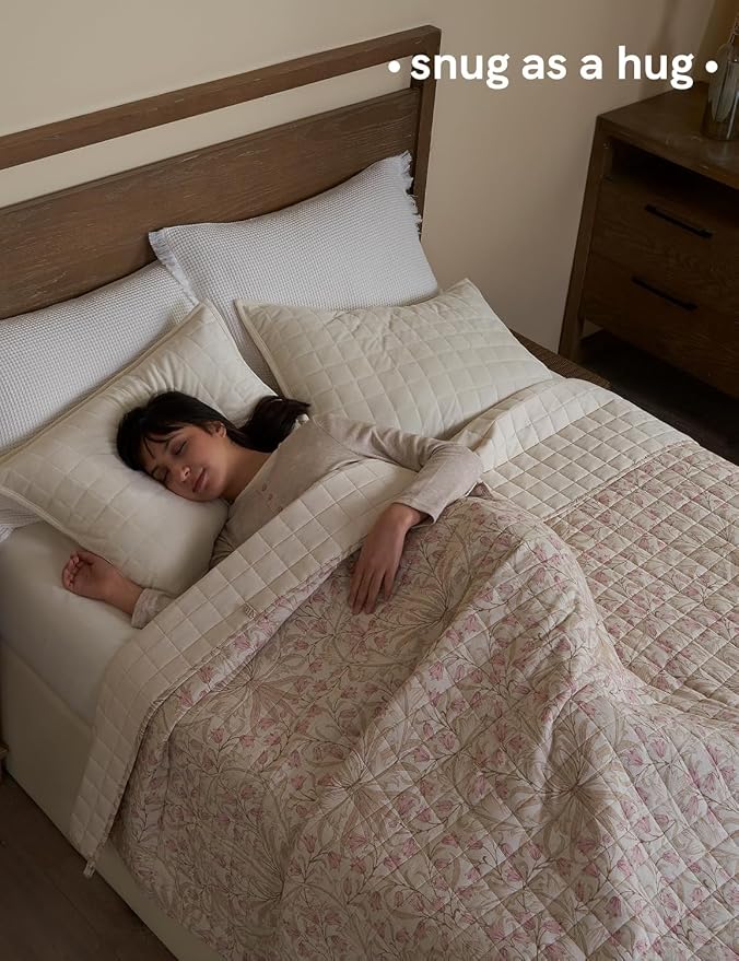 YnM 17lbs Weighted Blanket for Adults, Linen Heavy Bed Throw Blanket - Image 3