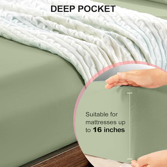FreshCulture Twin XL Fitted Sheet Only 2 Pack - Image 4