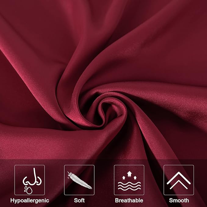 Mulberry Silk Pillowcase for Hair and Skin, Queen Size Cooling Silk Pillow Case - Image 3