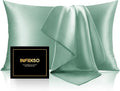 INFIIXSO Silk Pillow Cases 2 Pack Standard Size, Ultra Smooth & Soft Mulberry by INFIIXSO