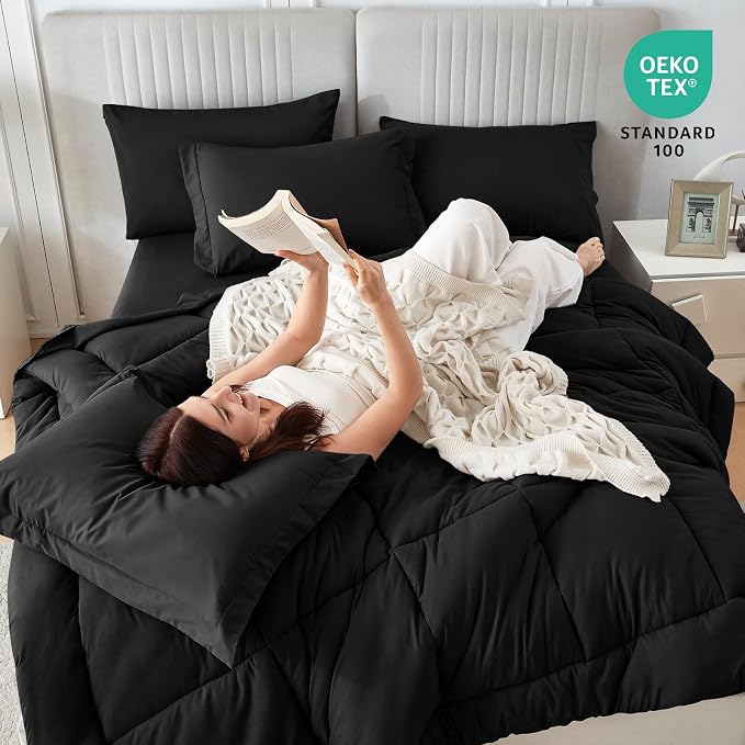 Sasttie Oversized King Comforter Set, 7 Pieces Extra Large Bed in a Bag - Image 5