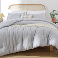 ROSGONIA Oversized King Comforter Light Gray, Soft Lightweight Oversized King by ROSGONIA