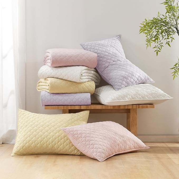 HORIMOTE HOME Cream Quilt Twin Size, Lightweight Quilt - Image 6