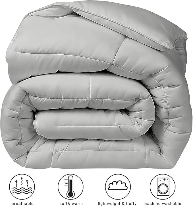 COHOME Premium Queen Size Comforter, All-Season Quilted Down Alternative Duvet - Image 2