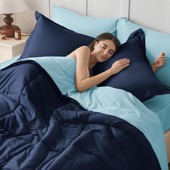 JOLLYVOGUE Twin XL Comforter Set, Ultra-Soft Bed in a Bag Twin XL Size 5 Pieces - Image 6